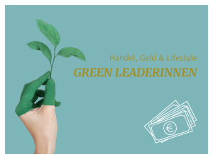 Top-Green-Leaderinnen 2024 – Handel, Geld & Lifestyle